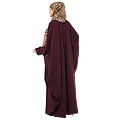 Front open Kaftan with fashionable buttons- Cocoa Bean